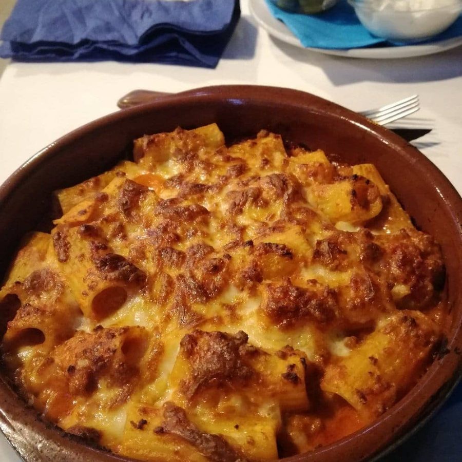 Pasta gratinada